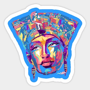 Nefertiti Portrait Sticker